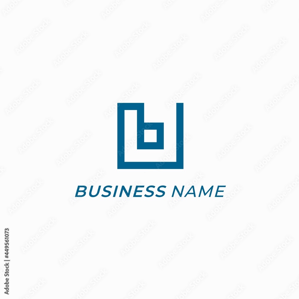 design logo creative square letter B design logo creative square letter B