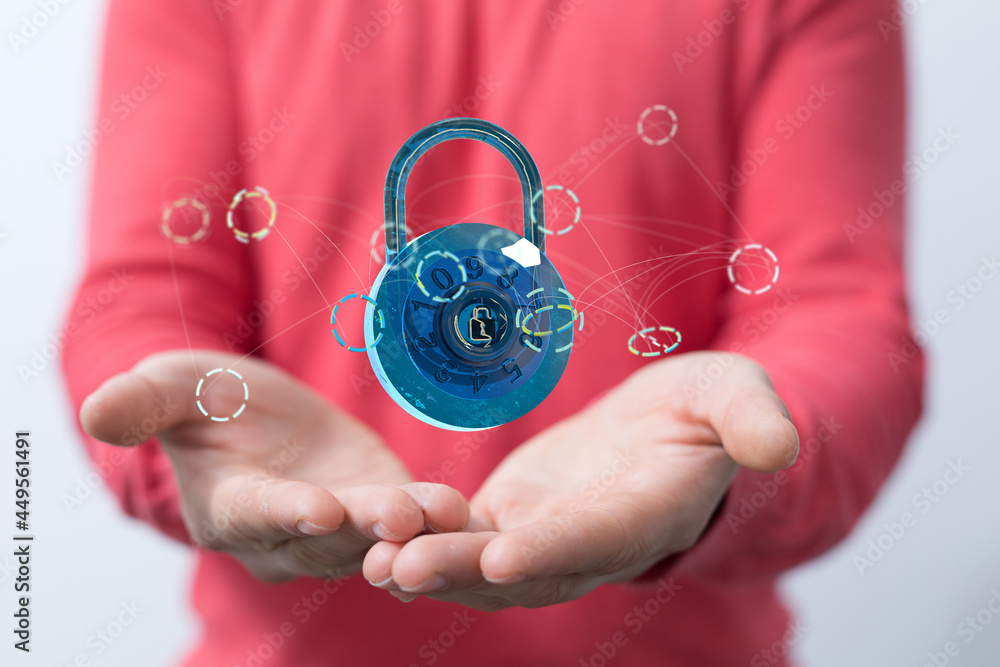 Personal data security Illustrates cyber data or information Personal data security Illustrates cyber data or information