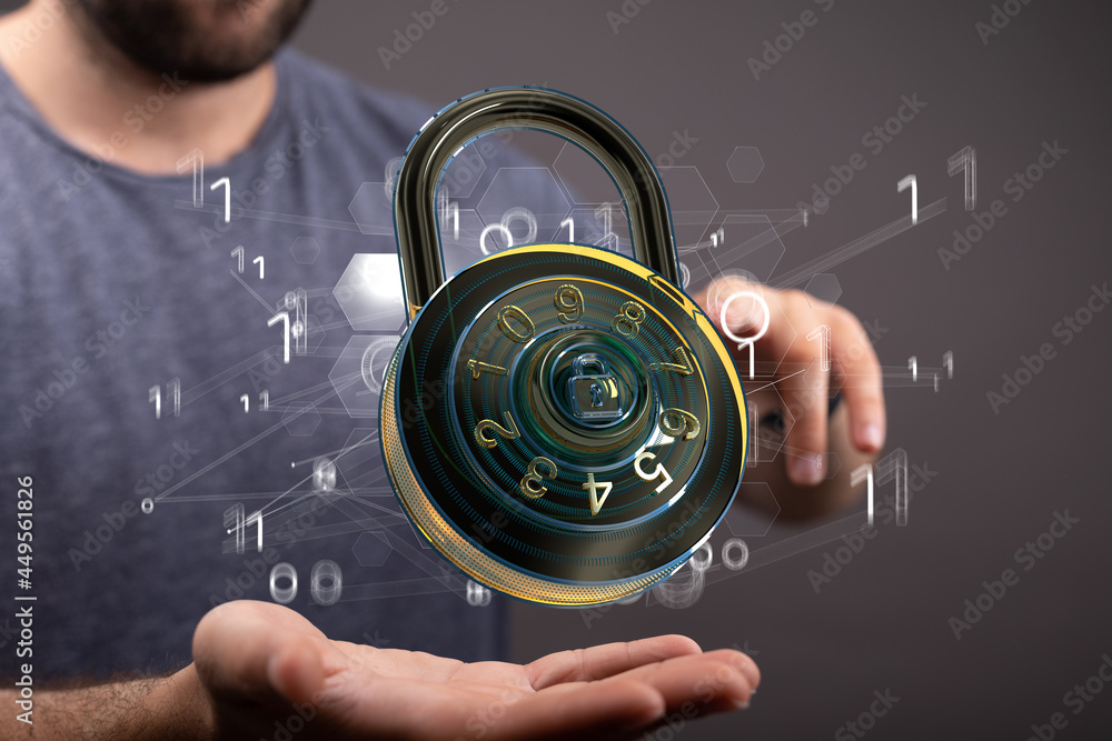 Personal data security Illustrates cyber data or information Personal data security Illustrates cyber data or information