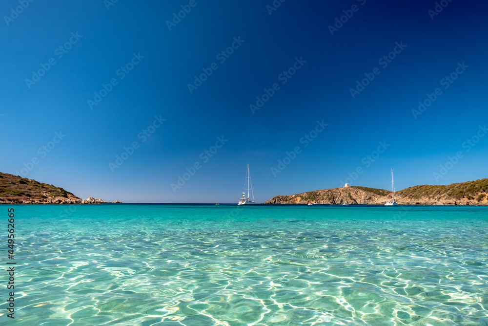 Fototapeta premium Turredda beach, Sardinia, in a summer day