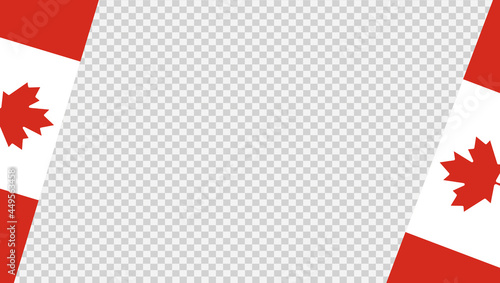 Waving flag of Canada isolated  on png or transparent  background,Symbol of Canada,template for banner,card,advertising ,promote, vector illustration top gold medal sport winner country