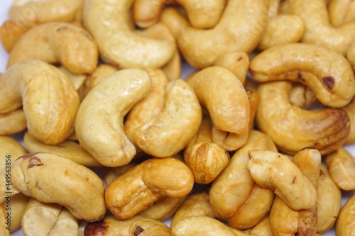 isolated cashew nut with white background from several angle. © rifky