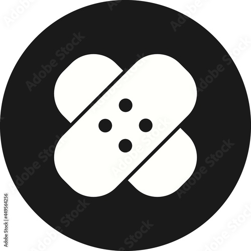 Bandage  Glyph Inverted Vector Icon Design