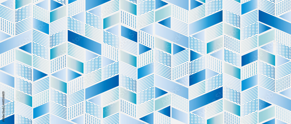 Fototapeta premium Abstract gradient mixed geometric template and modern background