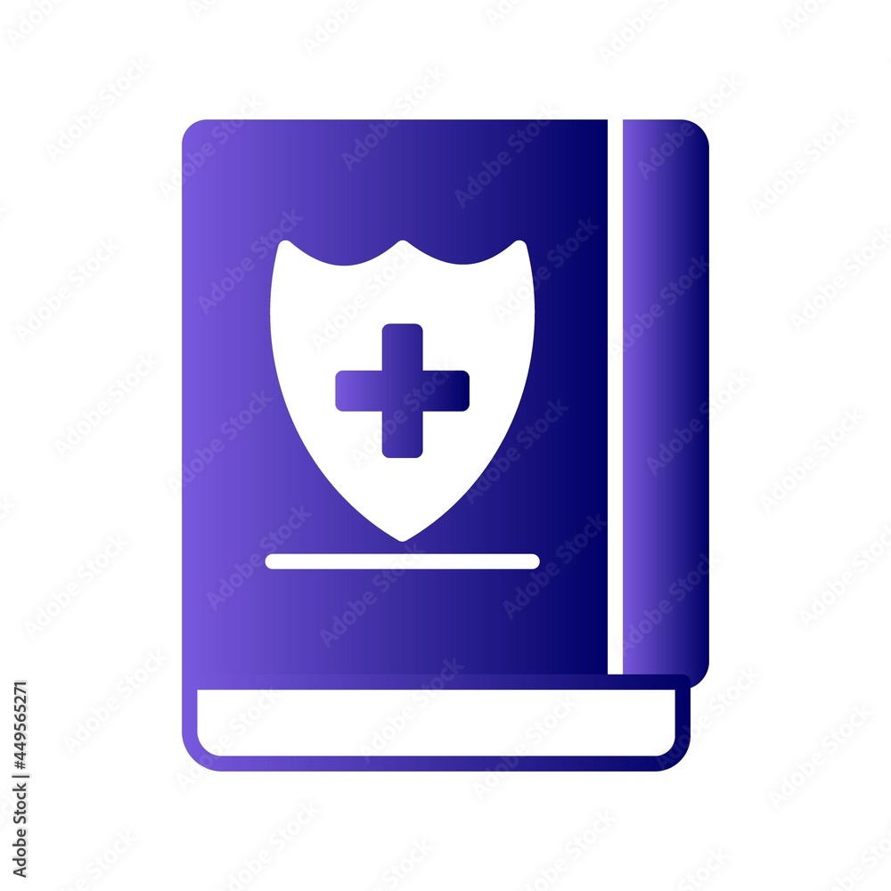 Medical Book Glyph Gradient Vector Icon Design Medical Book Glyph Gradient Vector Icon Design