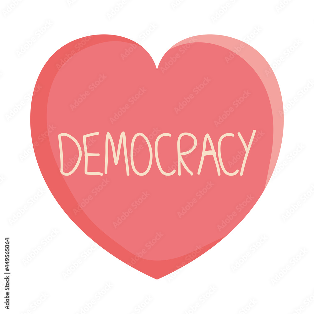 democracy heart icon