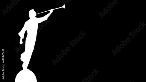 The Angel Moroni In White