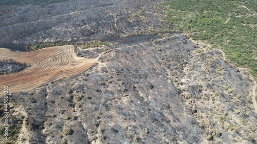 Drone Efectos incendio forestal de Graus photo