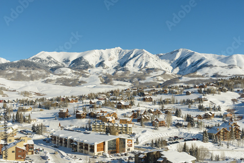 Mount Crested Butte Under Snow