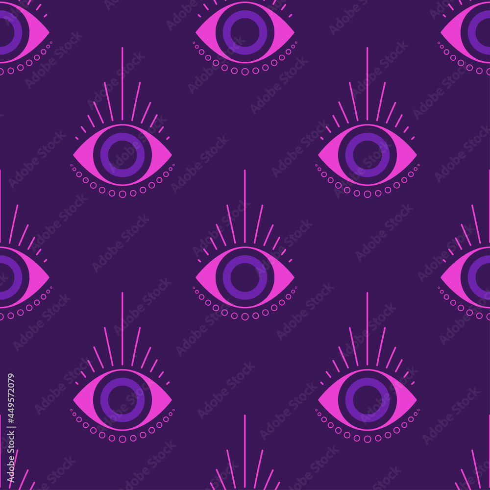 magic witchcraft seamless pattern with occult eye magic witchcraft seamless pattern with occult eye