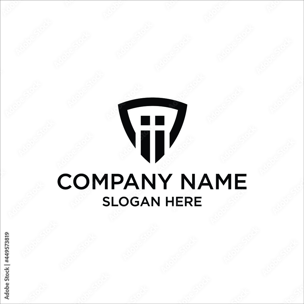 shield vector / logo ii / initials ii shield vector / logo ii / initials ii