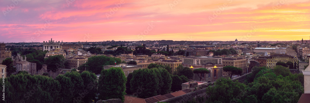 sunset skyline Rome