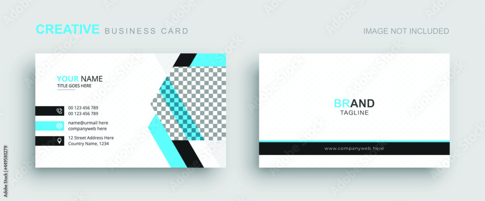 Business Card - Creative Business Card - Modern Business Card Template - Minimalist and Clean Business Card - Visiting Card