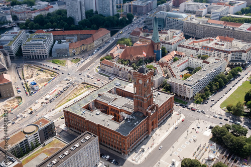 View of the Red City Hall in Berlin