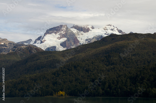 cerro tronador, nevado, view from lake frias © Lautaro