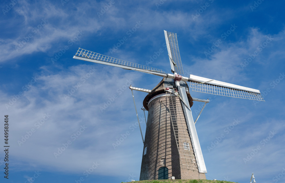 Windmill Maallust (1830) in Amerongen, Utrecht Province, The Netherlands