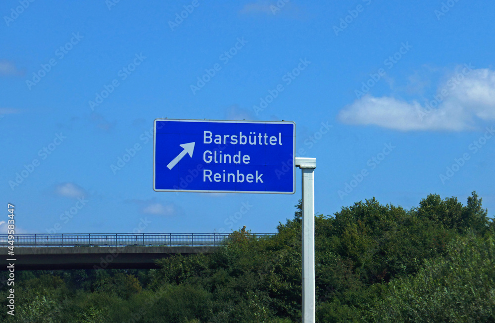 Autobahnausfahrt Barsbüttel