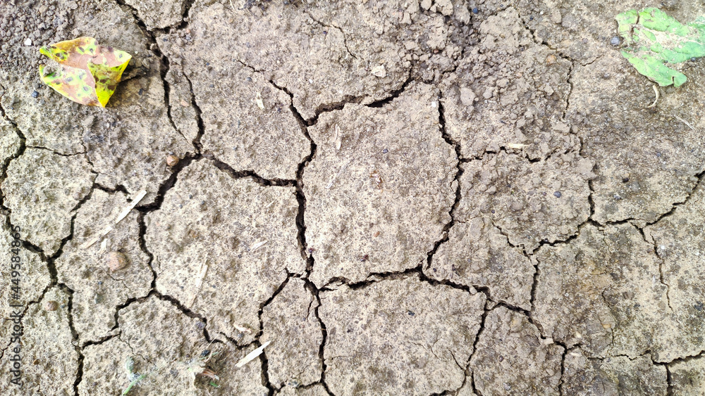 The cracked ground, the drought - background. Brown dry soil or cracked ground texture background. Dry and cracked land, dry due to lack of rain concept The cracked ground, the drought - background. Brown dry soil or cracked ground texture background. Dry and cracked land, dry due to lack of rain concept