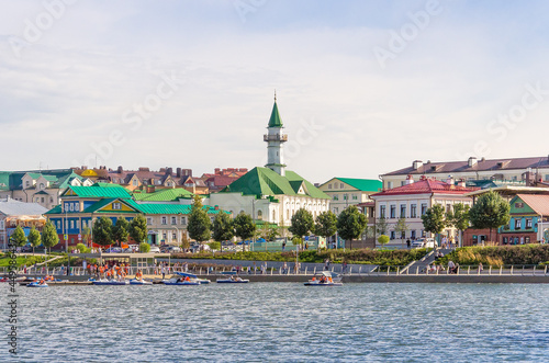 Kaban lake embankment. Kazan, Tatarstan