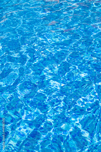 bright blue pool water in daylight ©  Levachine