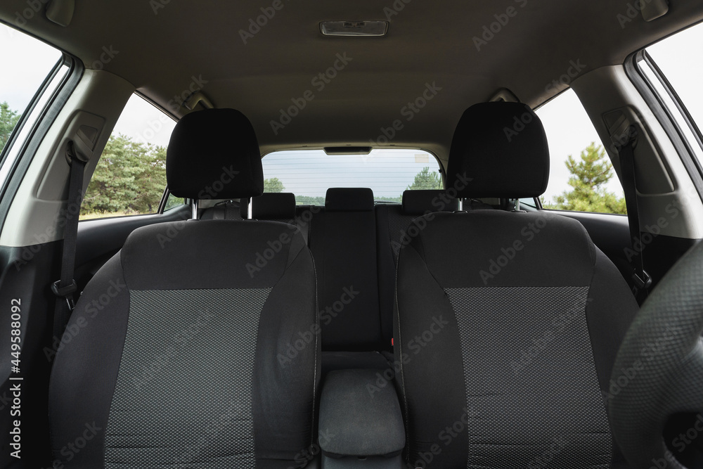 Car front seats. Auto interior Car front seats. Auto interior