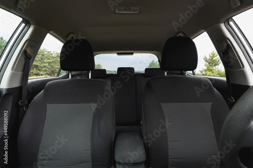 Car front seats. Auto interior
