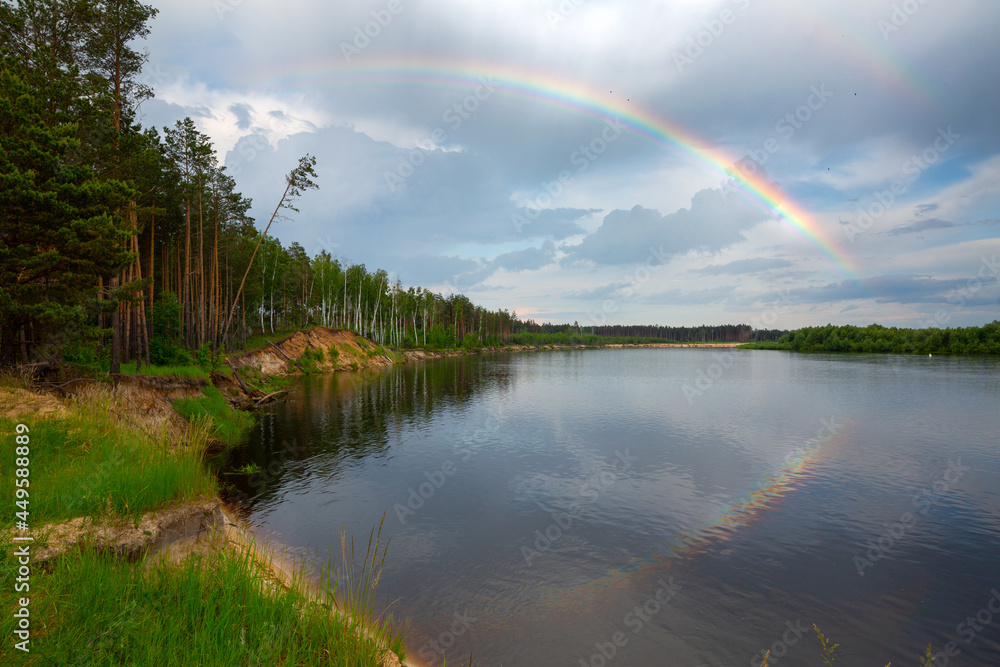 Naklejka premium River Dnieper in Belarus