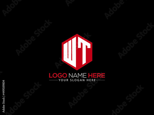 Letter WT Logo, creative wt logo icon vector for your brand photo