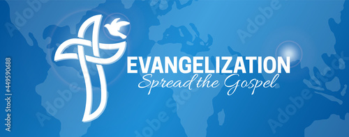 Evangelization Background Illustration Design