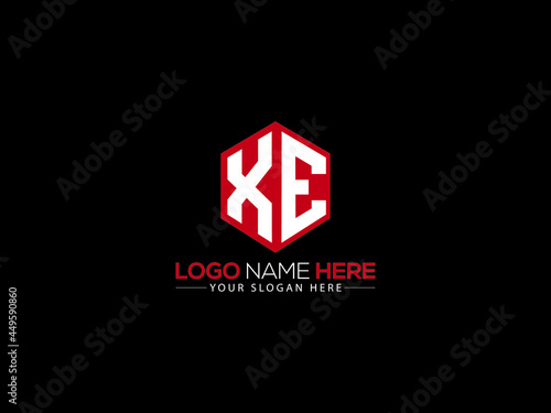 Letter XE Logo, creative xe logo icon vector for your brand photo