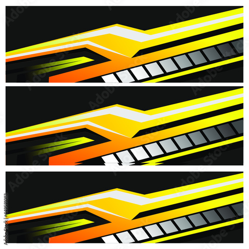 Racing car wrap. Abstract strip for racing car wrap, sticker, and decal