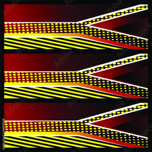 Racing car wrap. Abstract strip for racing car wrap, sticker, and decal
