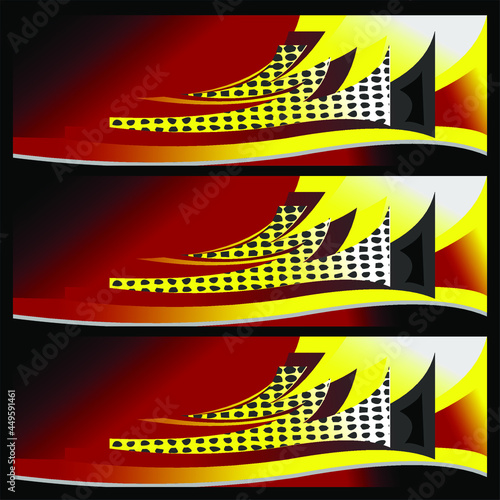 Racing car wrap. Abstract strip for racing car wrap, sticker, and decal
