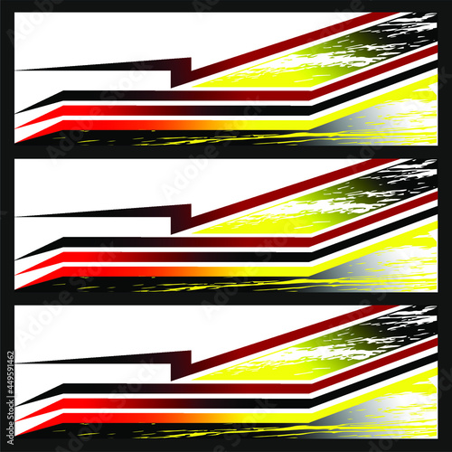 Racing car wrap. Abstract strip for racing car wrap, sticker, and decal