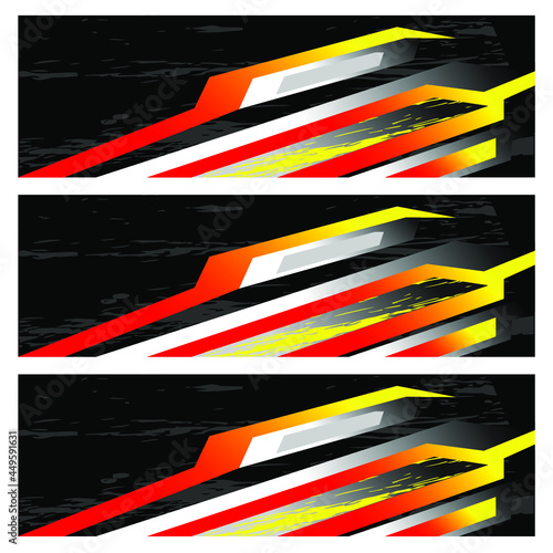 Racing car wrap. Abstract strip for racing car wrap, sticker, and decal