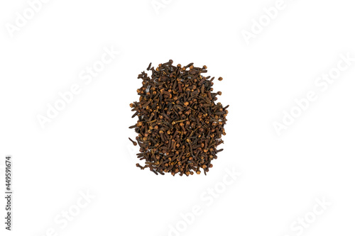 Cloves isolated on a white background and clipping path.