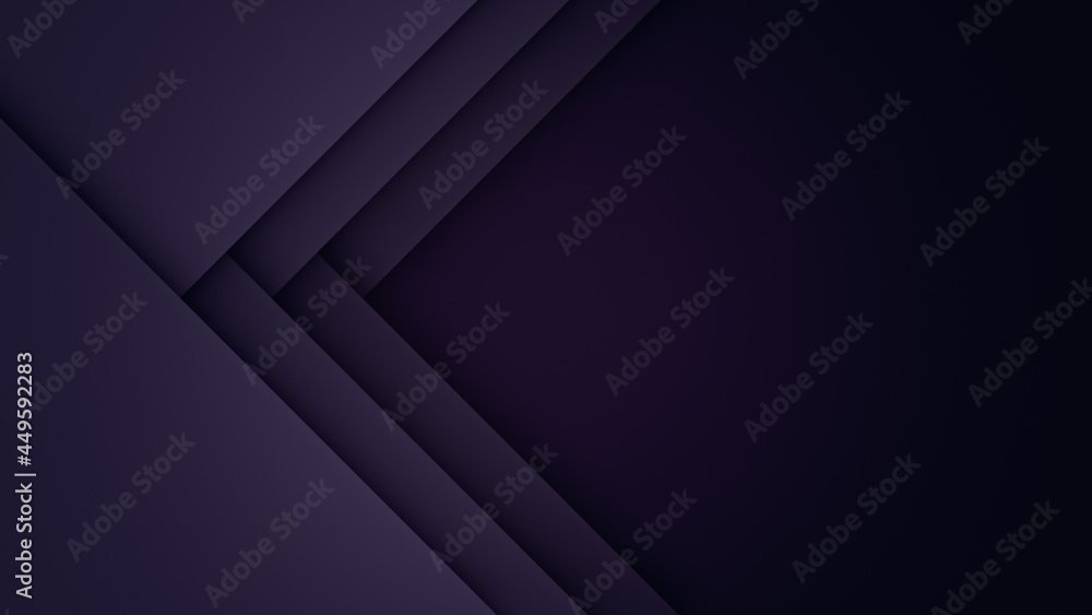 Large dark purple triangles with drop shadows on top of each others. Simple abstract pattern for design or background with copy space. 4k resolution. Large dark purple triangles with drop shadows on top of each others. Simple abstract pattern for design or background with copy space. 4k resolution.