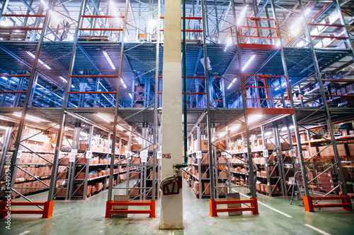 large warehouse with goods
