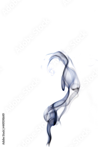 Smoke abstract. Blur black smoke, abstract fog or steam mist cloud isolated on white background. For overlay in pollution, vapor cigarette, gas, dry ice.