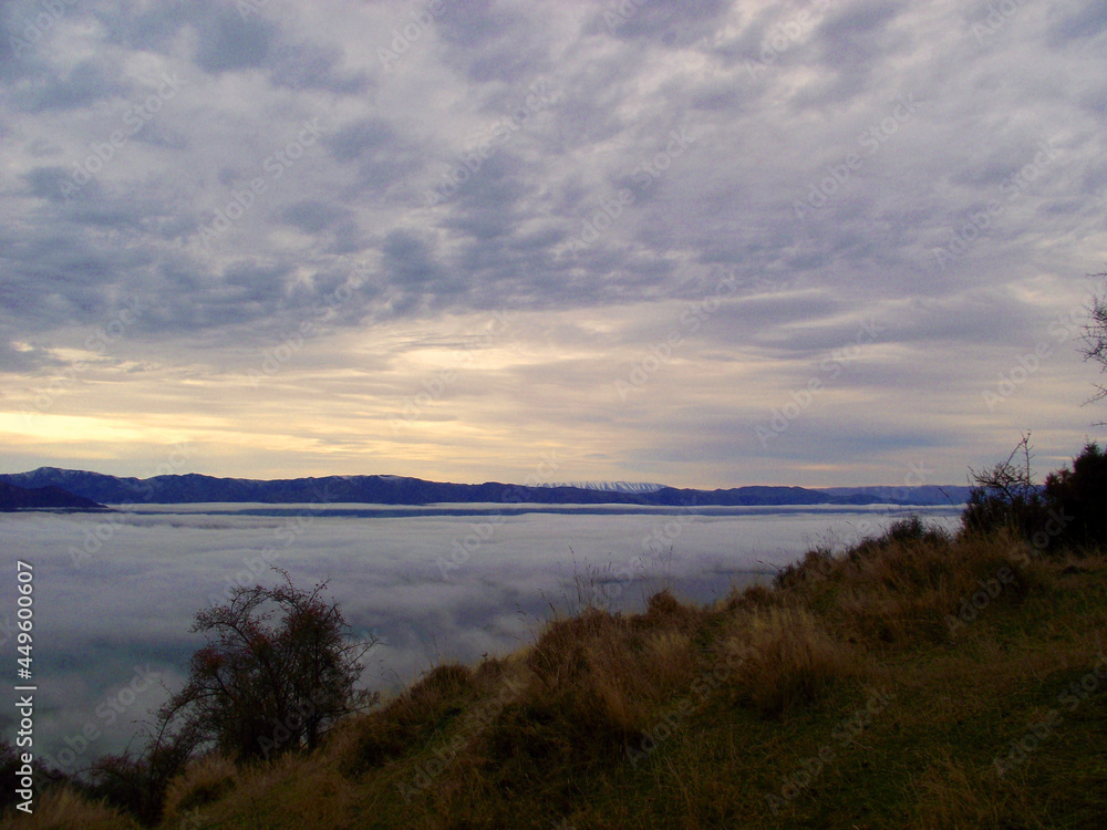 Above the clouds after sunrise Above the clouds after sunrise