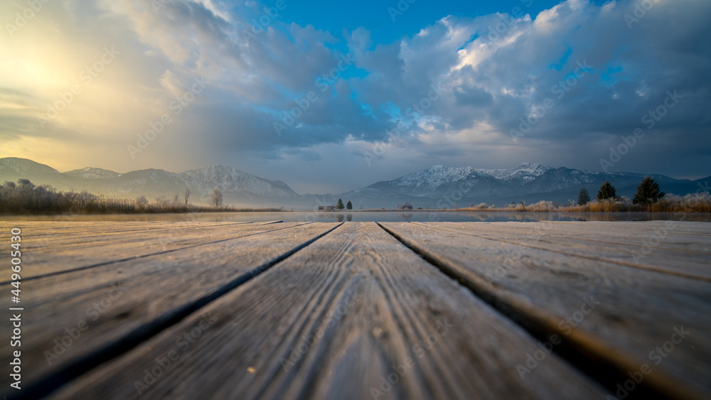 Fototapeta premium Eichsee Sonnenaufgang 