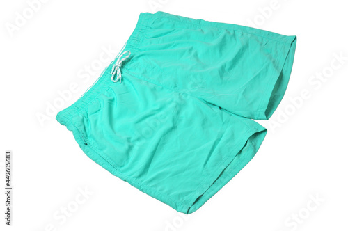 Swimming trunks on a white background