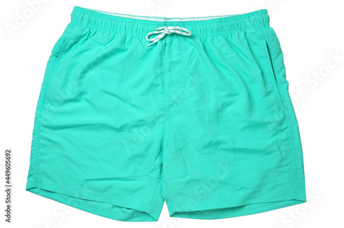 Swimming trunks on a white background