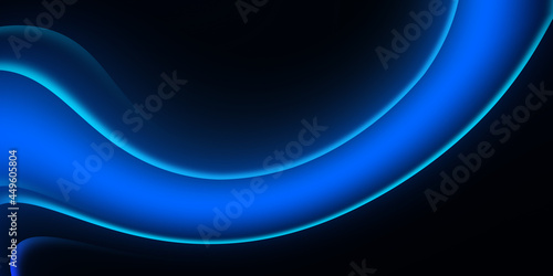 Abstract blue wave on a blue background 