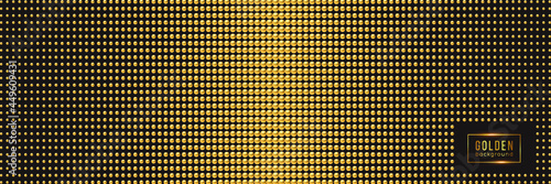 Golden luxury background with beads. Vector illustration.