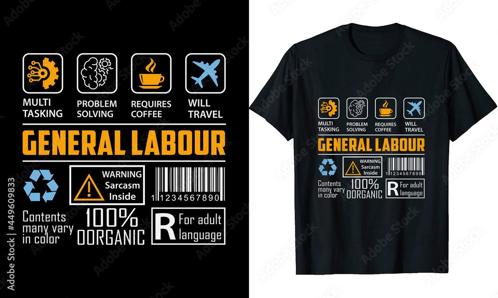 General laborer T-Shirt Design