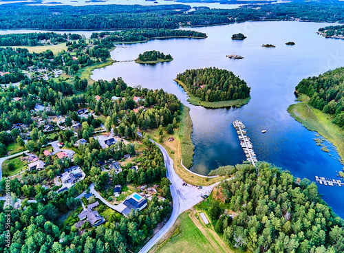 View of Evlinge bay on Värmdö outside Stockholm