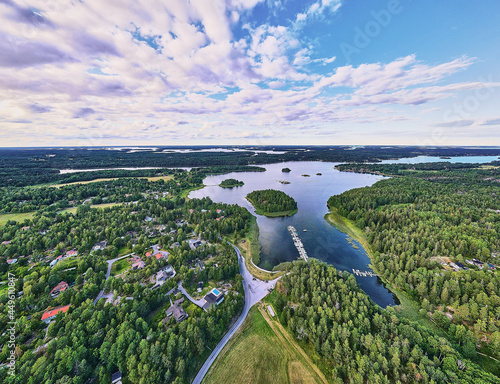 View of Evlinge bay on Värmdö outside Stockholm