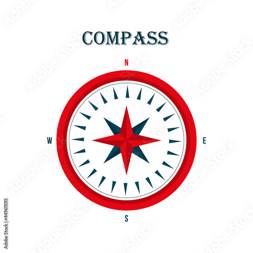 Compas icon isolated on white background