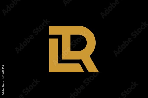 Letter LR logo design vector. Monogram R-type illustration design.